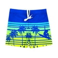 thumbnail image 1 of Boys Printed Swim Trunks High Stretch Quick Drying Men's Swim Trunks Junior Beach Trunks Clothes, 1 of 5