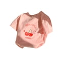 thumbnail image 1 of MEZZALL T-Shirt Imprimé Mode Mignon pour Filles, Col Rond, Manches Courtes, Été, Confortable, Décontracté, Ample, 4-5 Ans, 1 of 3
