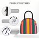 thumbnail image 4 of Fotbe Vertical Stripes Bolsa de Almuerzo con Estampado, Lonchera Aislada, Contenedor de Comida Reutilizable Tipo Cooler a Prueba de Fugas, 4 of 6