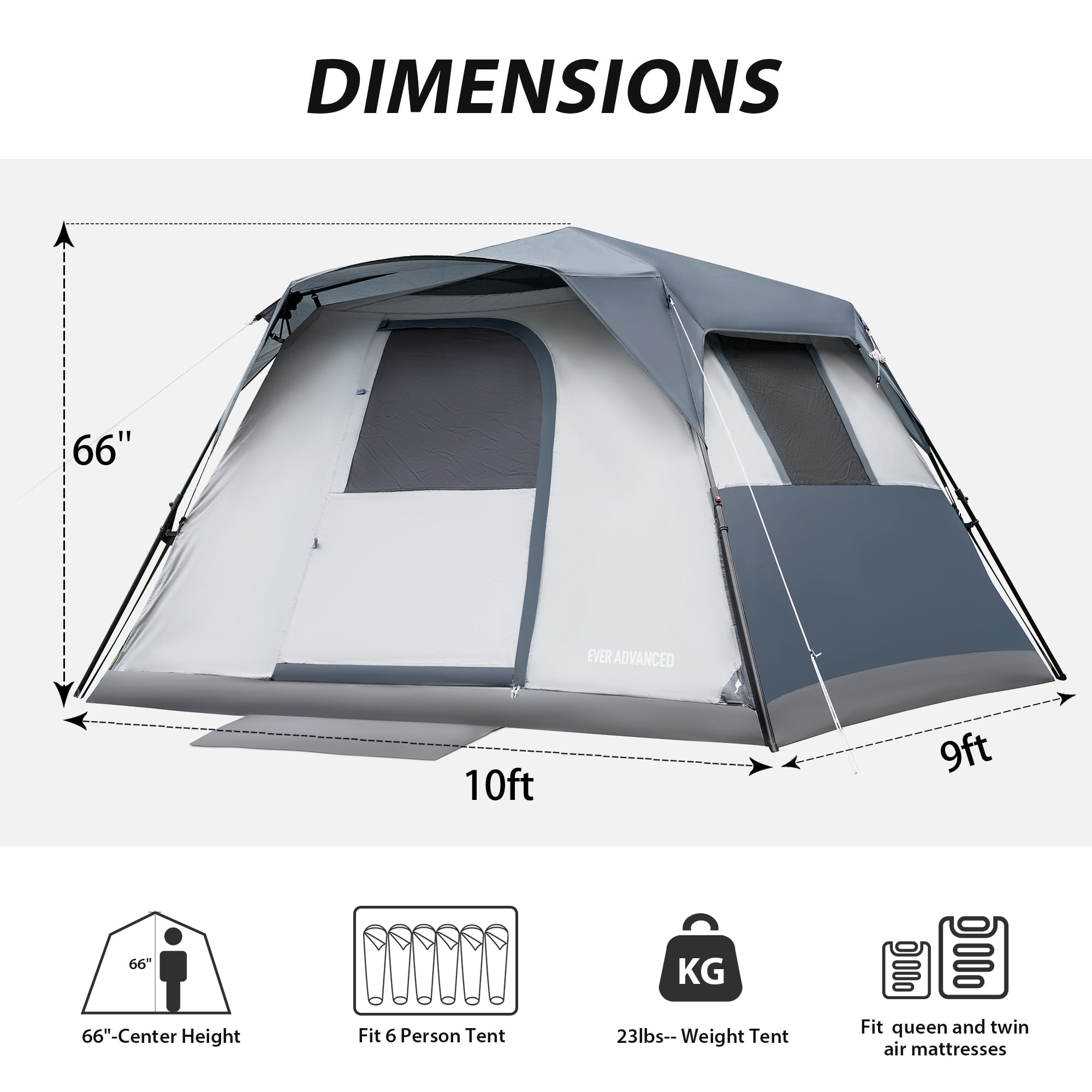 zusammenfaltbares zelt Off-The-Ground-Zelt, Camping-Zelt, Kinderbetten, zusammenklappbares Zelt, Combo, Off-Ground-Zelt, Unterstand mit Tragetasche zum Wandern Sport & Freizeit Category:City Urban_Aluminium  verstellbar Size:L #MWS Options 3 Bike Fashion Kinder Fahrradklingel