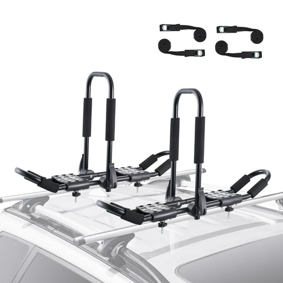 Portaequipajes VEVOR J-Bar plegable con correas para kayak, 150 kg
