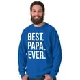 thumbnail image 5 of Best Papa Ever Fathers Day Gift Men's Long Sleeve Tee T Shirt Brisco Brands M, 5 of 6
