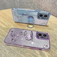 thumbnail image 5 of Kadem For Motorola Moto G45 5g/g34 5g Phone Cover Rhinestone Flower Tpu Kickstand Case, 5 of 5