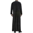 thumbnail image 2 of Hombres Kaftan Manga Thobe Jubba S Túnica árabe Ropa islámica -yoguS, 2 of 3