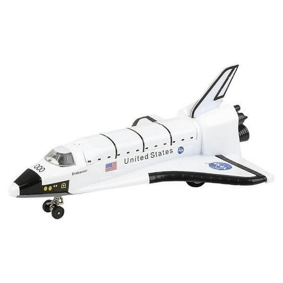 Rhode Island Novelty - Pull Back Die-Cast Metal Vehicle - NASA SPACE SHUTTLE (7 inch)