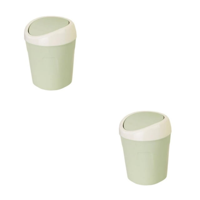 Matsuzay Bote de basura de cocina elegante y duradero para espacios limpios, cesto de basura pequeño de PP multiusos Type1 NO1