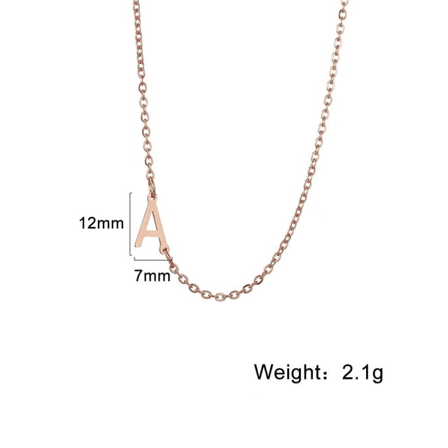 Skyrim-collar con inicial de acero inoxidable para mujer, A-Z con colgante de letra mayúscula del alfabeto, Gargantilla, joyería de moda, regalo 2023