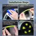 thumbnail image 4 of Anti Scratch Reflective Stickers,20 Pcs Car Wheel Decorative Stripe Stickers,Night Safety Warning Stickers for Motorcycles,Bicycles,Cars,Auto Decals Exterior Fluorescent Accessories,Green, 4 of 7