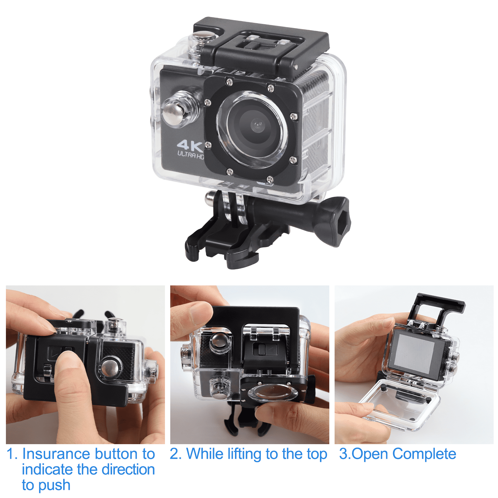 4K Action Camera Sport Video Underwater Camera Wifi Remote For Waterproof