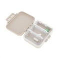 thumbnail image 2 of Unique Bargains 3 Grids Single Layer Independent Pill Box 1 Pc Beige, 2 of 6