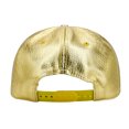 thumbnail image 3 of Gorra unisex con botones en la parte posterior, gorra de béisbol ajustable de estilo hip hop con visera plana dorada, 3 of 5
