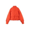 thumbnail image 3 of Seyurigaoka Women Juniors Winter Jacket Stand-up Collar Zipper Pocket Windproof Down Jacket, 3 of 4