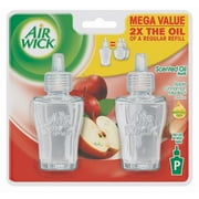 Air Wick Apple Cinnamon Medley Scented Oil Refills, 2 count, 2.7 fl oz