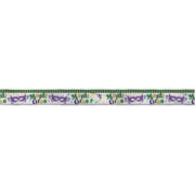 12' Foil Masquerade Mardi Gras Banner