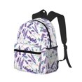 thumbnail image 2 of Fotbe Lavender Flowers Lightweight Casual Laptop Backpack for Men and Women, Daily use Waterproof backpack, Backpack for College, 2 of 8