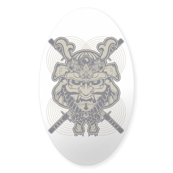 CafePress - Samurai Rising - Sticker (Oval)