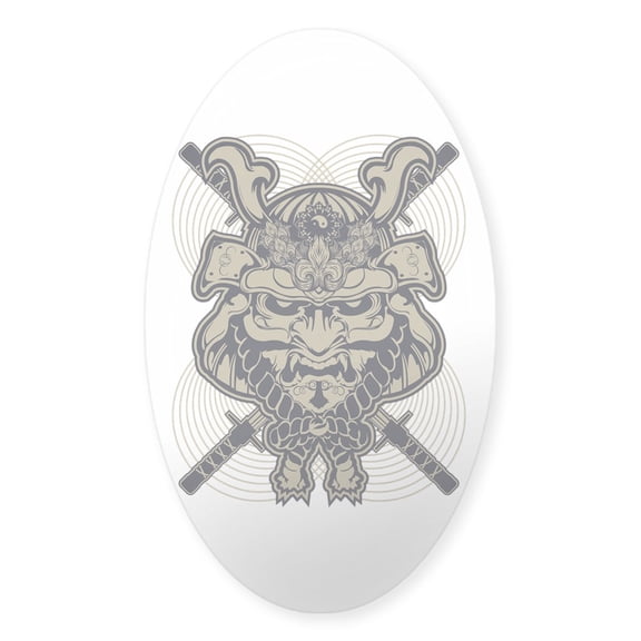 CafePress - Samurai Rising - Sticker (Oval)