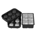 thumbnail image 4 of Bandeja De Hielo De Silicona, Molde Esférico Reutilizable Flexible Antiadherente De La Bola De Hielo De La Categoría Alimenticia 6 Rejilla Con Embudo Para El Hogar, 4 of 8