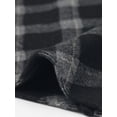 thumbnail image 5 of INSPIRE CHIC Midi Plaid Skirts for Women High Waisted Knee Length 2025 Casual Bodycon Pencil Skirts S Black, 5 of 6