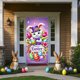thumbnail image 5 of CaiYueKe Easter Door Cover Decoration Outdoor Party Decor Spring Holiday Door Curtain Bunny Rabbit Egg Festive Atmosphere Photography Backdrop Vertical Horizontal Hanging Decorations, 5 of 7