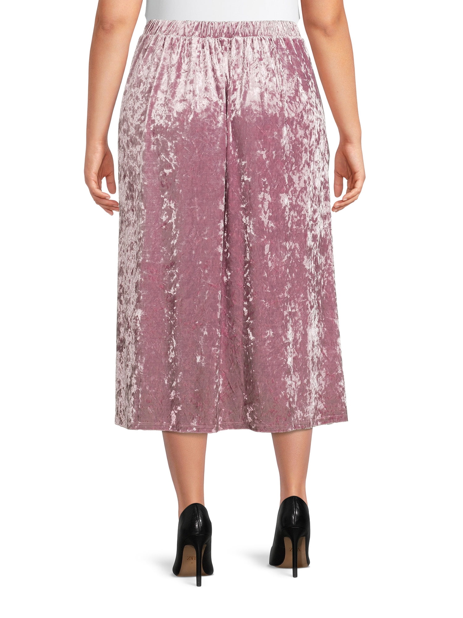 Plus size 2025 velvet skirts