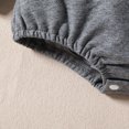 thumbnail image 6 of Baby Rompers Boy Long Sleeve Letter Embroider Pullover Rompers Bodysuits Baby Onesies Grey 6 Months-9 Months, 6 of 6