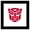 Black Framed Version, variant on Gallery Pops Transformers: Rise of the Beasts - Autobot Icon Wall Art, Unframed Version, 12" x 12"