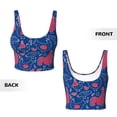 thumbnail image 6 of Uemuo Chicken and Rooster Pattern Women's Sports Bra - High Impact Support, Breathable, and Comfortable Athletic Bra for Running, Yoga, and Workouts, 6 of 9