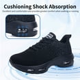 thumbnail image 6 of AHUSIR Womens Non Slip Work Shoes Walking Tennis Shoes Comfortable Breathable Sneakers Gym Travel Work Athletic Sport US5.5-11, 6 of 10