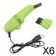 thumbnail image 1 of 6xMini Mesa Barredora De Polvo Cepillo Recolector De Polvo Para Coche PC Cámara Pelos De Mascotas Verde 6 piezas, 1 of 9