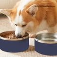 thumbnail image 3 of Tazón Para Perros De Acero Inoxidable, Tazón De Agua De Alimentación De Mascotas De Alimentación De Alimentación Lenta Con Fondo De Goma Sin Deslizamiento Para Evitar Que Los, 3 of 7
