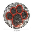 thumbnail image 3 of Car Saucer Dog Paw Print Cup Mat, Non-Slip, Heat Insulation, Universal Fit, Decorative and Functional Interior Accessory for Vehicle, 3 of 8