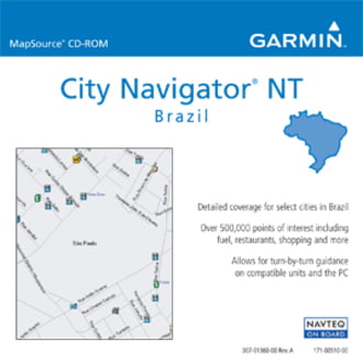 Garmin City Navigator Brazil NT Map