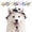 Cow, variant on Adjustable Cotton Dog Sun Hat with Ear Holes, Tie Dye Printed Breathable Pet Trucker Hat UV Protection Outdoor Cap for Small Medium Dogs & Cats
