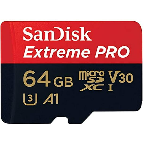 SanDisk Extreme PRO microSDXC UHSI Card Adapter 64 GB SPEED UP TO 95 MB S 633X