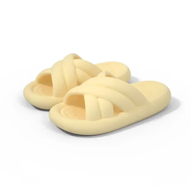 Zapatillas de ducha de verano para mujer, antideslizantes, para baño, Color sólido, informales, para parejas, suela gruesa, sandalias para hombre, zapatos de interior y exterior