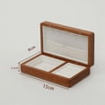 thumbnail image 3 of Black Walnut Jewelry Box Household Clamshell Solid Wood Box Packing Box Light Luxury Jewelry Wood Box Storage Box, 3 of 6