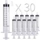 thumbnail image 2 of Paquete de 30 jeringas de plástico de 10ml/cc, jeringa pequeña con tapa de punta envuelta individualmente, para #yg oral, 2 of 4