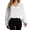 White, variant on Womens Lace V Neck Long Sleeve Tops Eyelet Crochet Lace Trim Tee Shirts Dressy Business Casual Work Shirts Blouses
