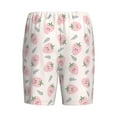 thumbnail image 2 of Lsque Floral Strawberr Mens Sleep Pajama Shorts,Short Pajama Pants, Cotton Ultra-Soft Knit-Large, 2 of 9