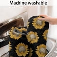 thumbnail image 5 of Black Yellow Sunflower Pattern Bathroom Rugs Mat,Non Slip Microfiber Bathroom Rug,Rubber Backing,Soft Bathroom Mats for Bathroom Floor,Tub and Shower,47x17in(120x43cm), 5 of 5