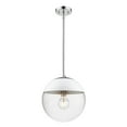 thumbnail image 2 of Golden Lighting 3219-L-WHT Dixon 1 Light 12" Wide Pendant, 2 of 2