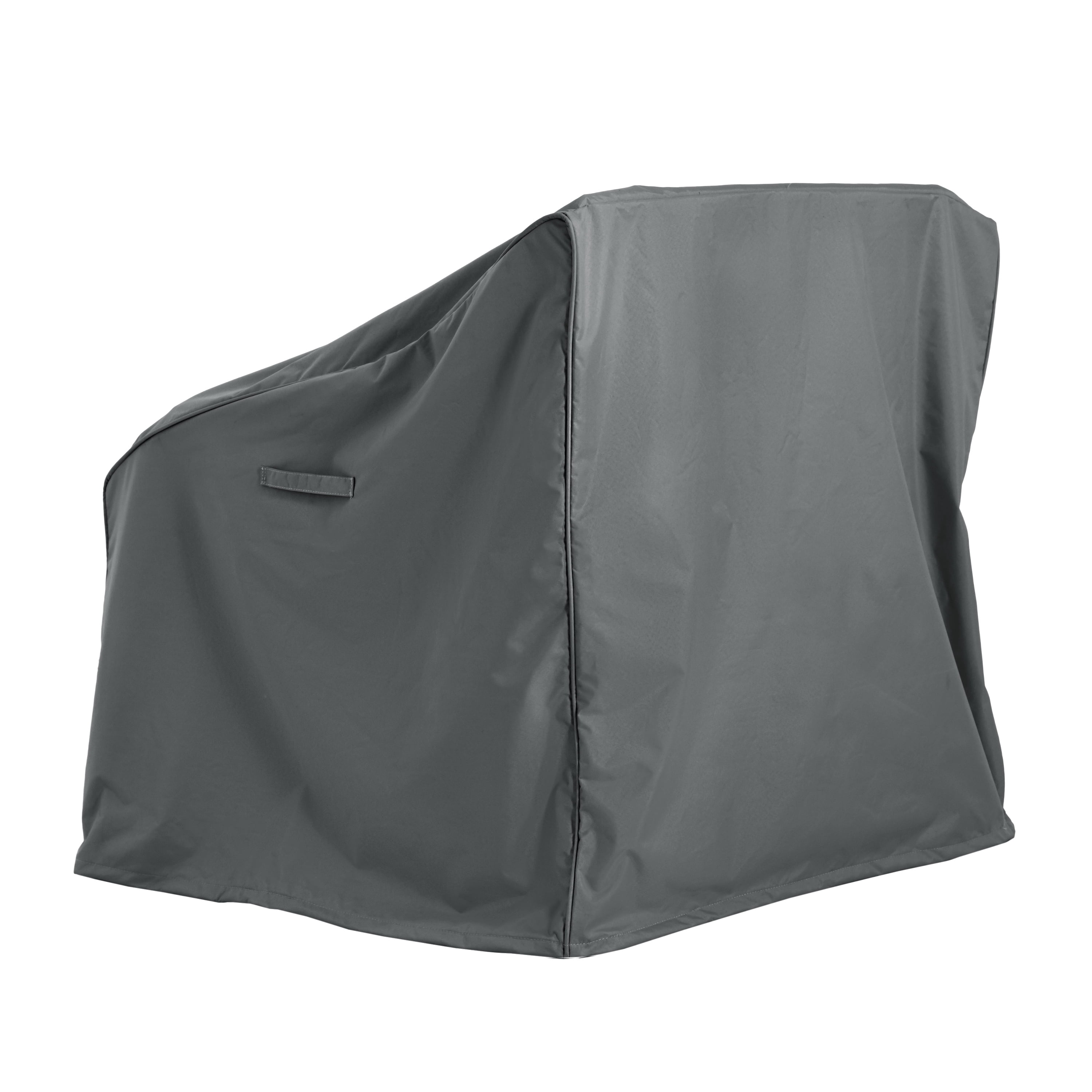 Dark Gray Outdoor Patio Club Chair Cover, UV & Weather Resistant Eco Fabric Waterproof Furniture Protector for Outdoor Single Seat Sofa