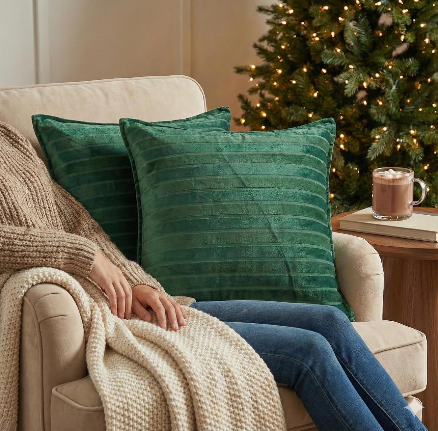 Aiking Home Collection 2 Pieces 12x24 Brushed Polyester Lumbar