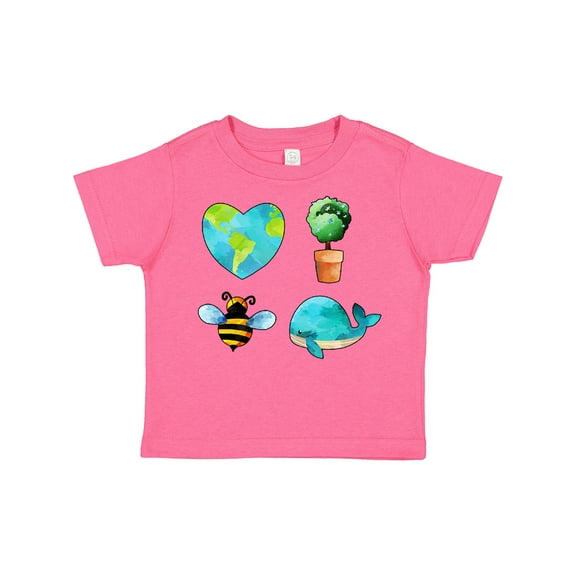 Inktastic Earth Day Plant a Tree Save the Bees Save the Seas Love Your Mother Boys or Girls Toddler T-Shirt