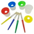 thumbnail image 1 of Storage ContainersStorage Containers1 — Children's Art Painting Kit Leak Proof Paint Cup & Brush Washer Set 8 Piece Bundle With 4 Brushes & 4 CupsPremium Organizing Solution for Kids Craft Projects, 1 of 8