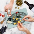 thumbnail image 4 of Medieval Cutting Board, Middle Ages Knight Traditional Costume and Heroic Pastme, Decorative Tempered Glass Cutting and Serving Board, Small Size, Multicolor, by Ambesonne, 4 of 4
