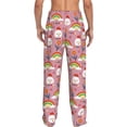 thumbnail image 3 of Goofa Cartoon Chicken Printed Soft Pajama Pants for Men, Wide Leg Comfy Casual Lounge Yoga Pants-Small, 3 of 9
