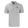 thumbnail image 2 of Men's Cutter & Buck  Gray/White Saint Louis Billikens Forge Eco Double Stripe Stretch Recycled Polo, 2 of 3
