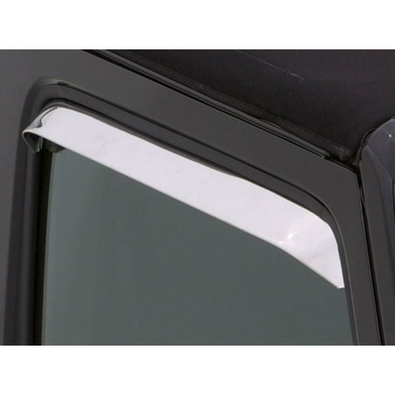 Auto Ventshade (AVS) by RealTruck Outside Mount Ventvisor / Window Deflectors Front & Rear Set 4 Pc. Set Compatible with 2007-2018 Jeep Wrangler JK 4-Door